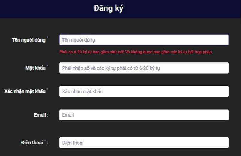 Để đăng ký D9bet, anh em cần cung cấp chính xác thông tin Để đăng ký D9bet, anh em cần cung cấp chính xác thông tin